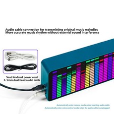 음악 스펙트럼 레벨 전자 앰프 리프어 보드 시계 안드로이드 파워 음악 스펙트럼 디스플레이, 03 Blue - 바우하우스cd