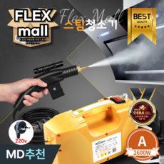 플렉스몰 핸드 스팀 청소기 핸디 고압 스팀기 세차기 세척기 분사 살균기, A