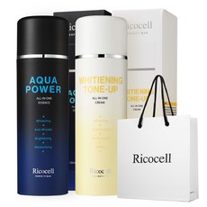 리코셀 퍼펙트 맨 아쿠아 파워 + 미백 톤업 올인원 +쇼핑백, 1개, 150ml