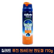 질레트 퓨전 프로글라이드 센서티브 면도젤 170g, 1개