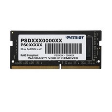 [3일이내출고][PATRIOT] DDR4 8G PC4-25600 CL22 SIGNATURE (8Gx1) 노트북용, 단일옵션