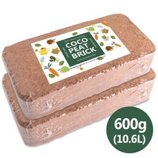 세경팜 압축 코코피트 블럭 달팽이흙 달팽이키우기, 600g, 2개
