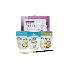 곰표 소중한 마음상자 3p 부침가루 튀김가루 밀가루 9세트/1BOX 튀김젓가락추가 설날선물세트