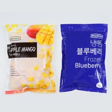 웰프레시 냉동블루베리(캐나다)+애플망고(페루)각1kg