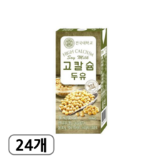 건국유업 고칼슘 두유 고단백, 190ml, 24개