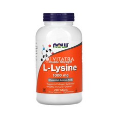 나우푸드 더블 스트렝스 L라이신 1000mg 250 테블렛, 1개
