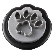 냐미 고양이 샌드위치틀, 1개, 그레이 + 블랙