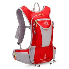 초경량 트레일 러닝백 등산 라이딩 방수 백팩 15L 673, 붉은색