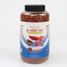 다팜아쿠아 YB무역 중대형어 먹이 사료 350g 1000ml 1L, 1개