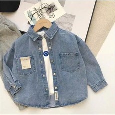 키즈데님셔츠