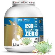 ERIC FAVRE ISO WHEY ZERO 100% - 순수 유청 단백질 Iso 량 증가에 좋은 맛 빠르게 흡수됨 글루텐 프리 1.5 kg 프랑스 연구실 ErIc Favre 피, PIstazIe [B0B2S6DSHV], 1/5 kg