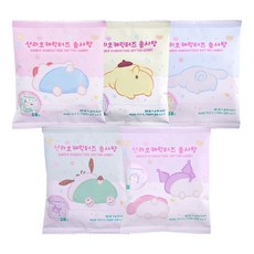 산리오캐릭터즈 솜사탕 패키지5종세트 산리오스티커랜덤동봉, 1세트, 45g