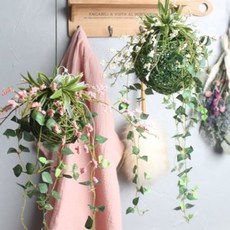 [텐바이텐] 행잉 싸리 넝쿨볼 조화(4type)_(1090540), 크림-소