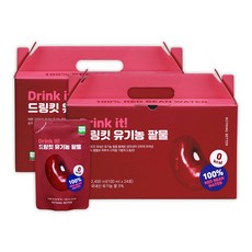 낫띵베럴 국내산 프리미엄 유기농 팥물 100ml 드링킷, 48개