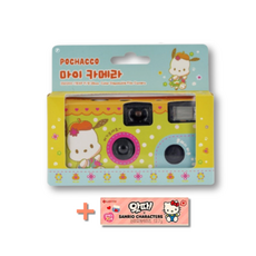 산리오 포차코 일회용 카메라 필름 마이카메라 선물 소풍 여행 왓따껌증정, 2개