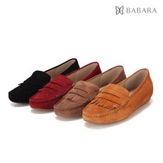 바바라 세븐플로어 스웨이드 데일리 속굽 드라이빙로퍼 1cm_SFE507