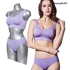 뷰티플렉스 쫀쫀 라이크라소재 스포츠브라 퍼플