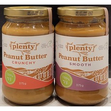PLENTY FOODS 플랜티푸드 땅콩버터 375g (1.크런치 2.스무스 / 2종 택1) / 호주