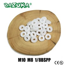 고압 다이빙 등산 부품용 PTFE 씰링 O링 개스킷 에어 M8 M10 1/8BSPP 씰 와셔, [01] M8 20pcs, 20개 - wavetoearth