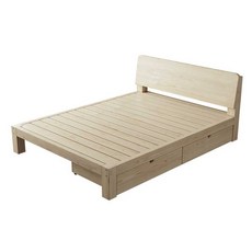 편백나무 침대 프레임 100원목 매트리스 평상형 깔판 수납, 원목 기본 1000x2000