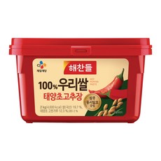 해찬들 우리쌀로 만든 태양초 골드 고추장, 2kg, 2개