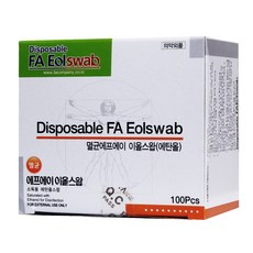 멸균FA 이올스왑 에탄올 알콜스왑 알콜솜100매입, 1box, 100매입
