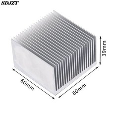 알루미늄 패드 합금 60x60/100x60mm IC 냉각 냉각기 라디에이터 방열판 칩 LED, A