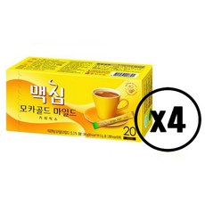 맥심 모카골드 마일드 커피믹스, 12g, 20개입, 4개