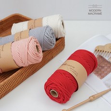 OM+ 컬러 우동끈 4mm 13컬러 마크라메 재료 SN: AD3-B#19A, OM_ 3. 베이비핑크