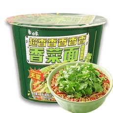 판다중국식품 바이샹 고수라면 xiangcaimian 고수맛 중국라면 백상 인기라면 컵라면 샹차이면, 12개, 105g