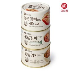 (1박2일 패키지) 마더킴 캔김치 3캔 160g x 3캔, 3개