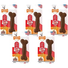 직구 Nylabone Power Textured Bone Dog Toys 5 팩 레귤러 맛 메들리 주입 장난감, 상세참조, 상세참조