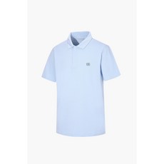 [코오롱스포츠] 남성 반팔 스트라이프 집업 폴로티셔츠 JWTCM22267LBL