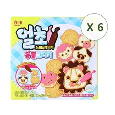 해태제과 얼초 동물그리기 52g, 구성품, 6개