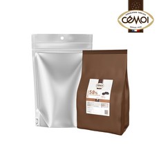 (소분) 500g 커버춰 프랑스 쎄모아 다크 58% 초콜렛 대용량 베이킹용, 1개
