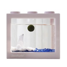 세남자바스켓 북극의 꿈 블럭어항 국산 마리모 DIY세트, 흰색 블럭+북극곰, 1개