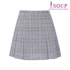 SOUP 체크 플릿 스커트(SU4SR19)