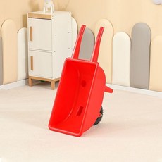 운동회 외발수레 구루마 리어카 플라스틱 균형 체육, 하늘색 (대형 82cm), 1개