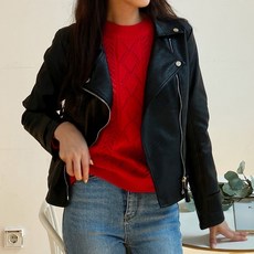 라이더 가죽 레더 레자 록커 자켓 점퍼 잠바 여성 가을 겨울 빅사이즈