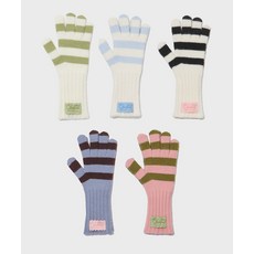 [락피쉬웨더웨어] STRIPE RIBBED GLOVES - 5 colors