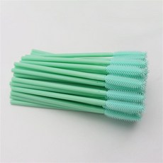 실리콘 팩 브러쉬 붓 클렌저 화장 페이스50pcs 실리콘 헤드 속눈썹 브러시 일회용 마스카라 브러쉬 완드 애, 1개