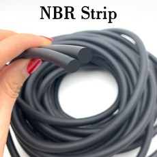 NBR 검정색 고무 스트립 도장 고온 및 내유성 니트릴 씰링 로프 단단한 원형 스트립 O링 OD1 ~ 30, 15)Black - OD 17mm x 1meter