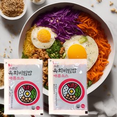 올패드 소문난 육회 비빔밥 매콤소스 (50g) 만능비빔장, 50개, 50g