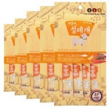 펫더맨 설래개 4종X5개묶음 설레개 습식간식, 연어맛, 60g, 10개