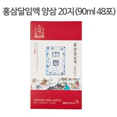 정관장 홍삼달임액 양삼20지 홍삼+순수물 48포 최신생산 정품발송, 90ml