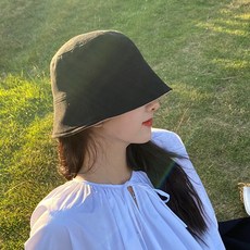 스웨이드 양면 벙거지(블랙브라운)/ 여성 버킷햇