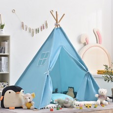 놀이텐트 DIY 그림 가벼운 텐트 야외 피크닉, 1개, 파란색 1.6m 소형