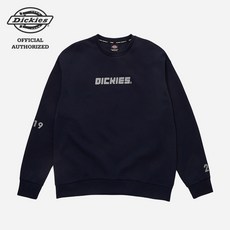 디키즈 479 텍스트 로고 맨투맨 네이비 DSR1UTMT479