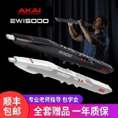 전자색소폰 입문용색소폰 AKAI EWI5000 JA 5000 전기취관기 초보자 전자, 01 세트 1: 블랙 바운서+소프트백+일반선