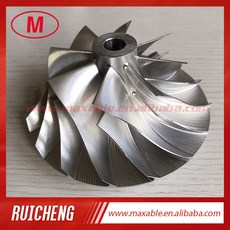 터보 73.35 8 109.00mm HX60 컴프레서 2618 빌렛 알루미늄 8 + 휠 블레이드 밀링